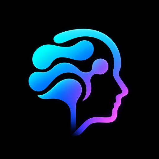 Logotipo do Outer Skull: um perfil humano desenhado em traços de neon